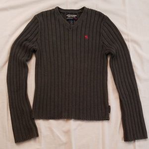 Abercrombie & Fitch Ribbed Knit Sweater